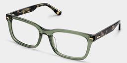 Lunettes rectangulaires vertes2