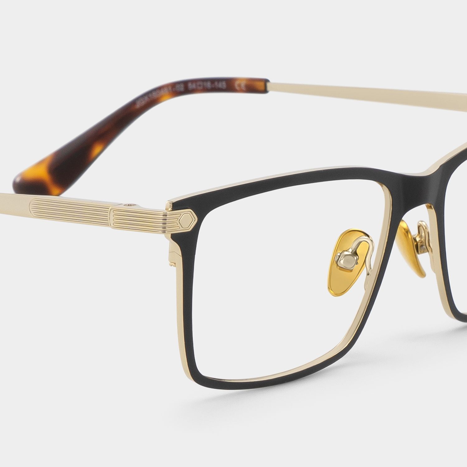 Alexander Lunettes rectangulaires noires5