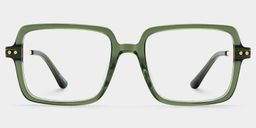 Asher Vert Rectangulaire lunettes0