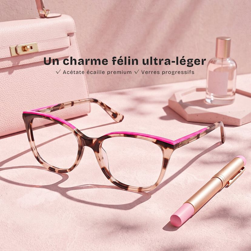 Lunettes œil de chat écaille de tortue Margaret