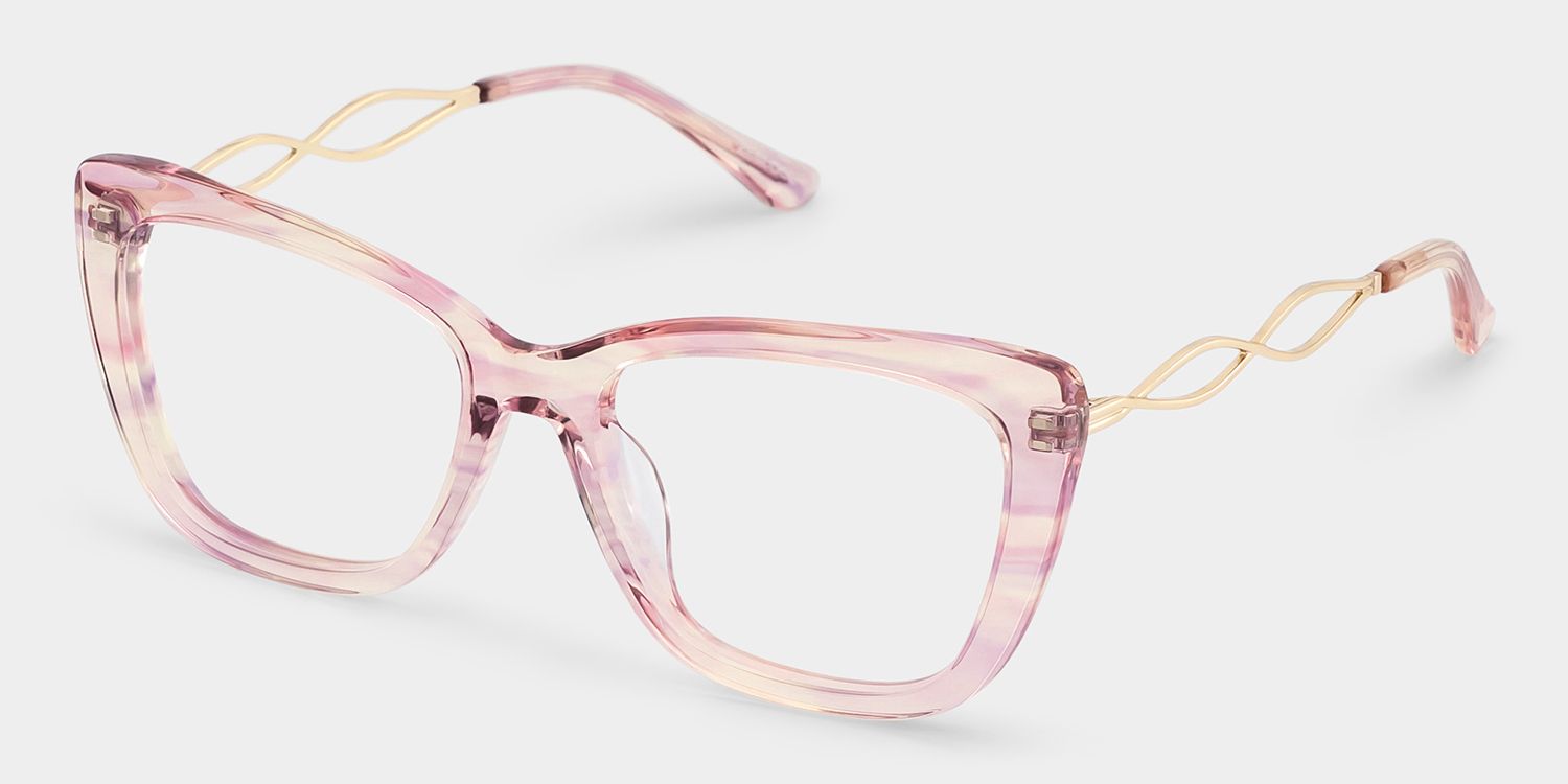 Remi Papillon Acétate Rose Lunettes3