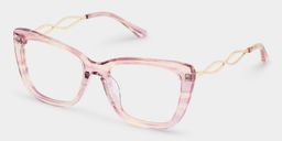 Papillon Acétate Rose Lunettes3