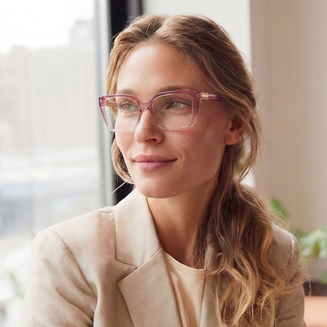 Emery Géométriques Acétate Bicolores Lunettes7