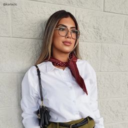 Lunettes géométriques vertes Sophie6