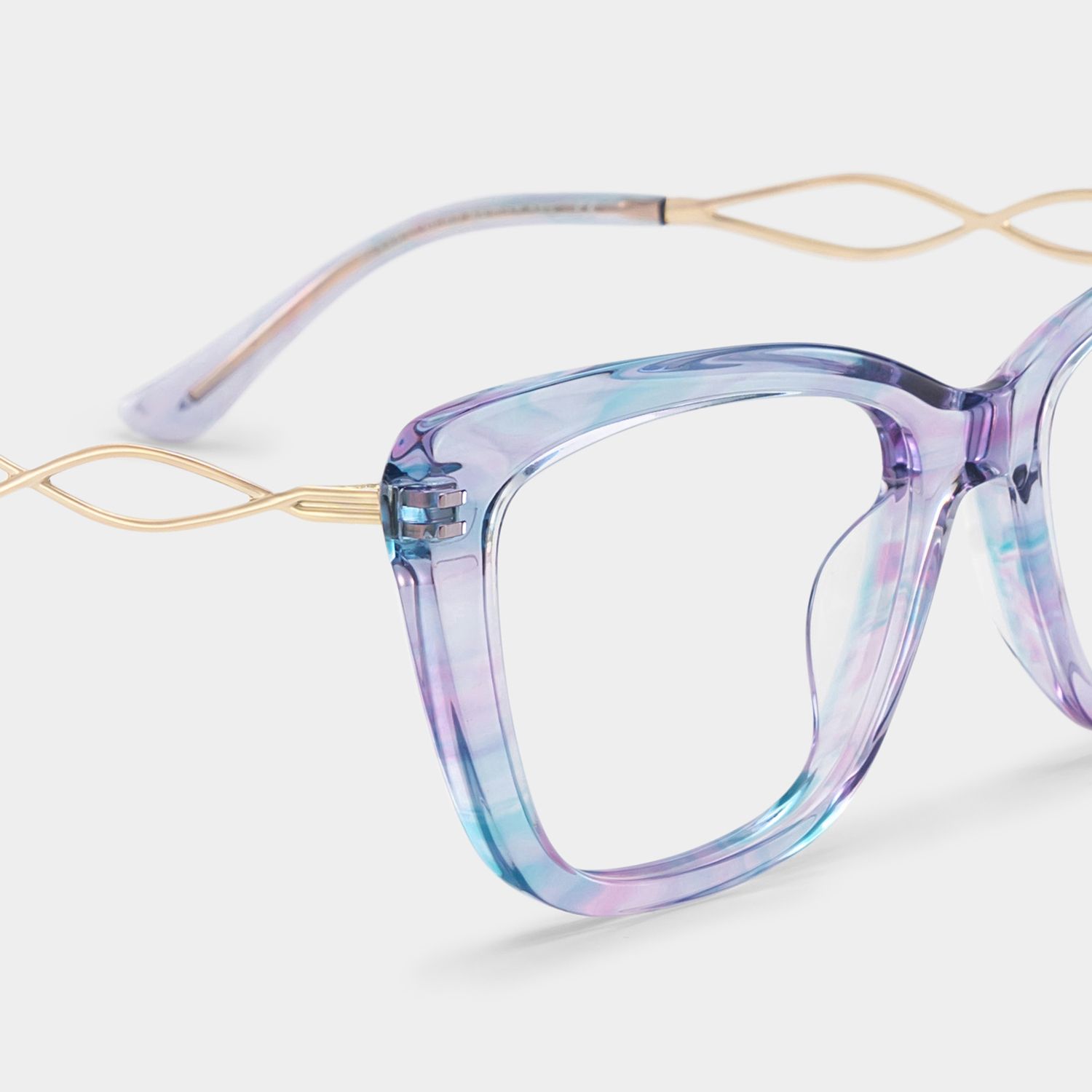 Remi Papillon Acétate Violet Lunettes5