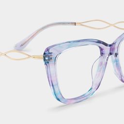 Papillon Acétate Violet Lunettes5