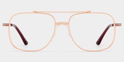 Or Rose Aviateur Lunettes0
