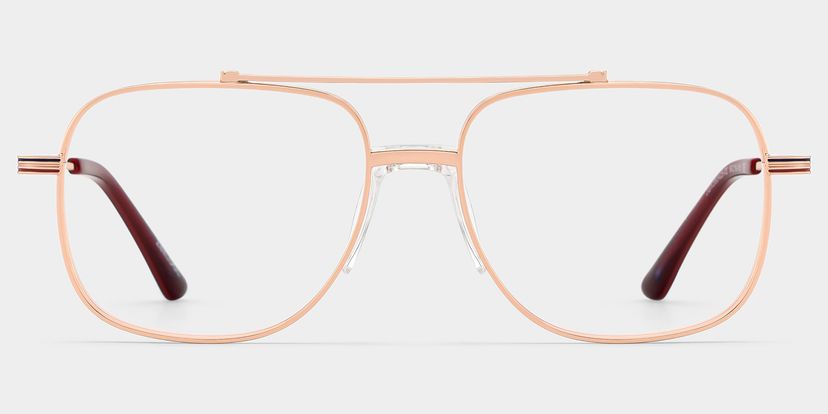 Or Rose Aviateur Lunettes