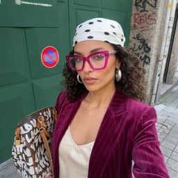 Lunettes roses papillon Mackey5