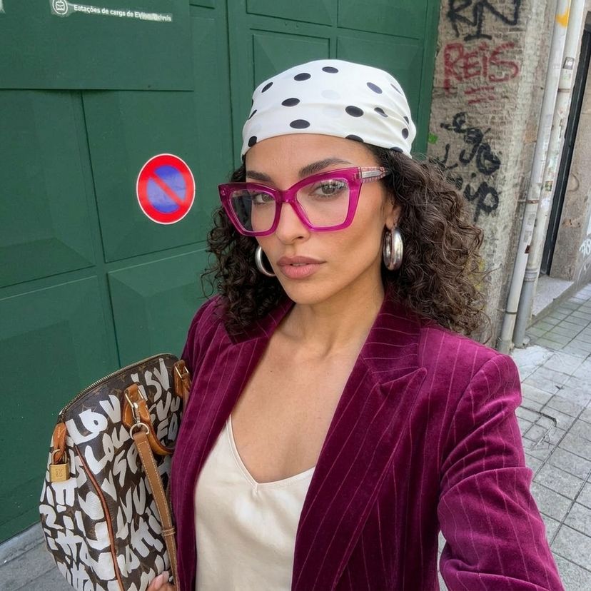 Lunettes roses papillon Mackey