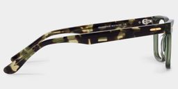 Lunettes rectangulaires vertes3