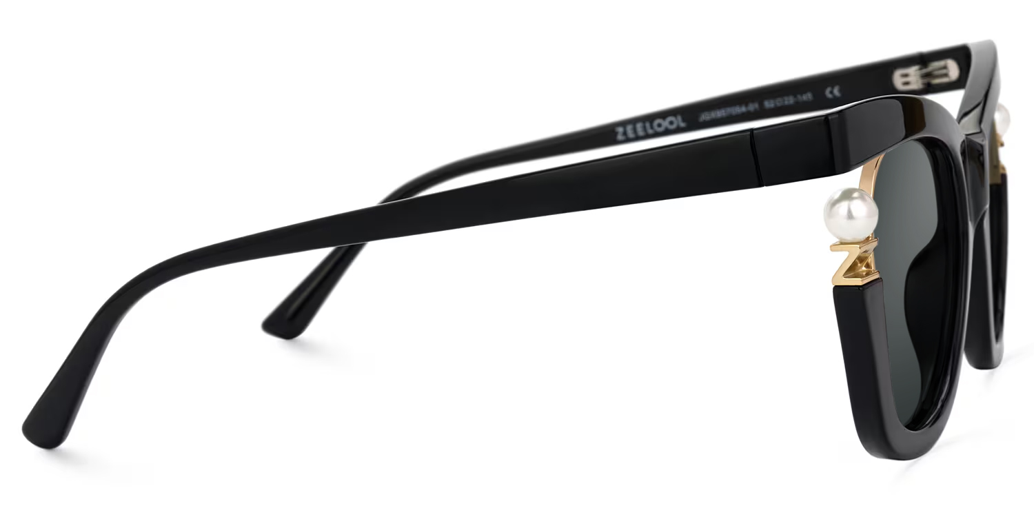 Pearl Cateye Noir Lunettes3