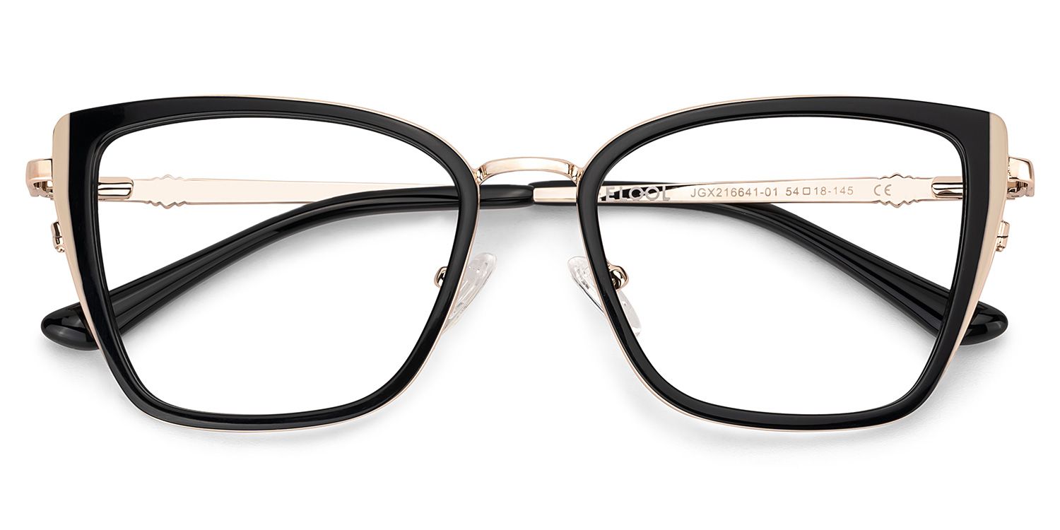 Juniper Rectangulaire Noir Lunettes3