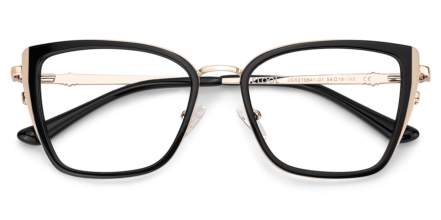 Juniper Rectangulaire Noir Lunettes3