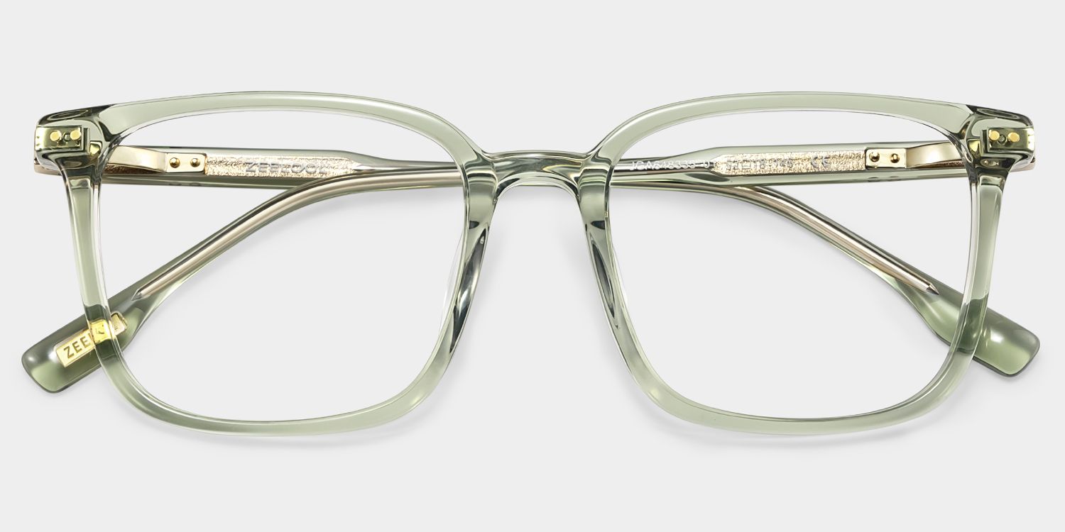 Zoe Carré Vert Lunettes4