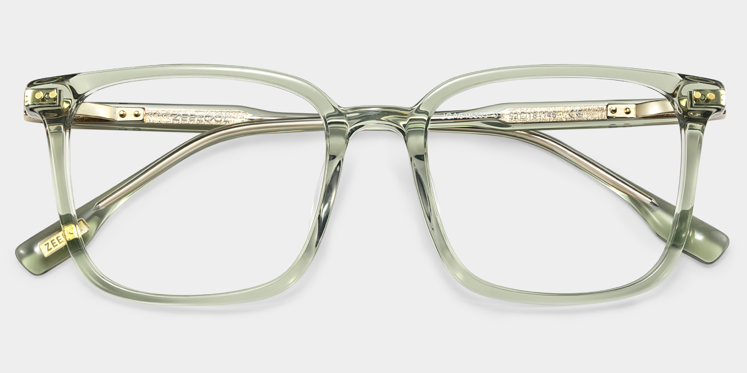 Zoe Carré Vert Lunettes4