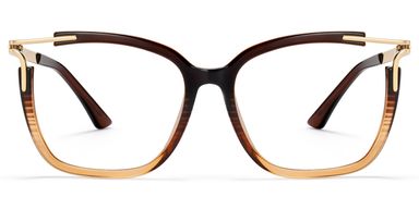 Nuriama Marron Cat-eye lunettes
