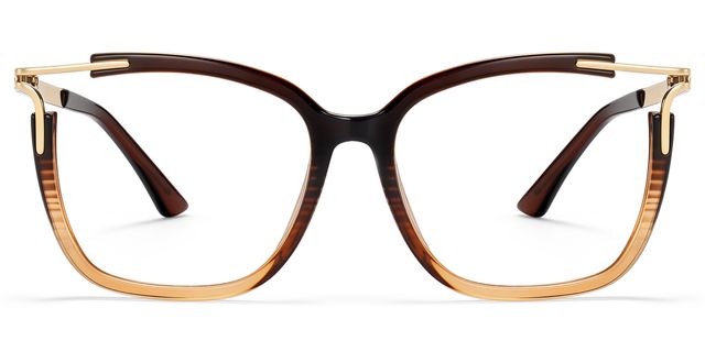 Nuriama Marron Cat-eye lunettes