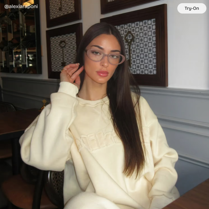 Marron Ovale Lunettes