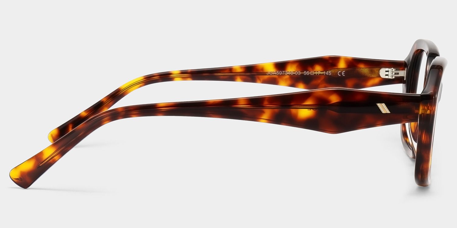 Rowan Lunettes rectangulaires en acétate tortue3