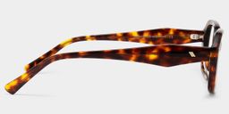 Lunettes rectangulaires en acétate tortue3