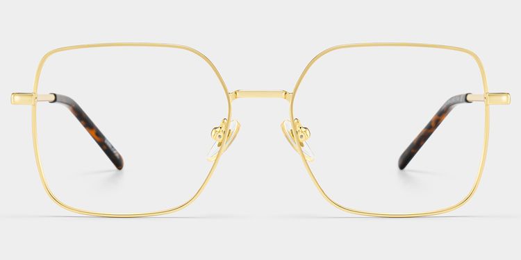 Abigail Doré Carré Lunettes