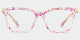Eliot Rose Rectangulaire lunettes1
