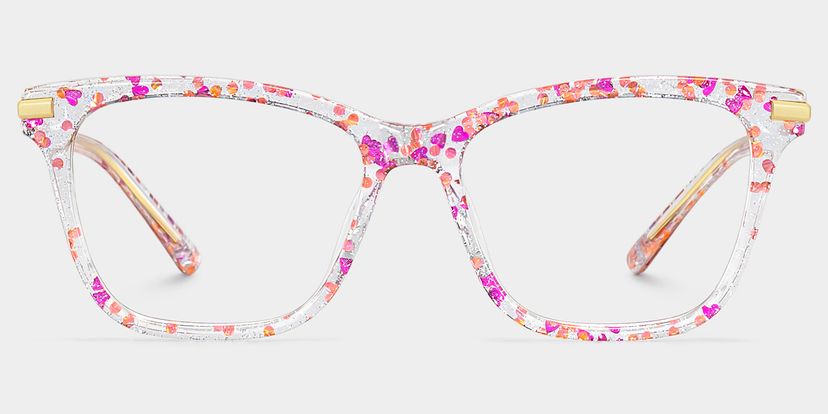 Eliot Rectangle Rose Lunettes