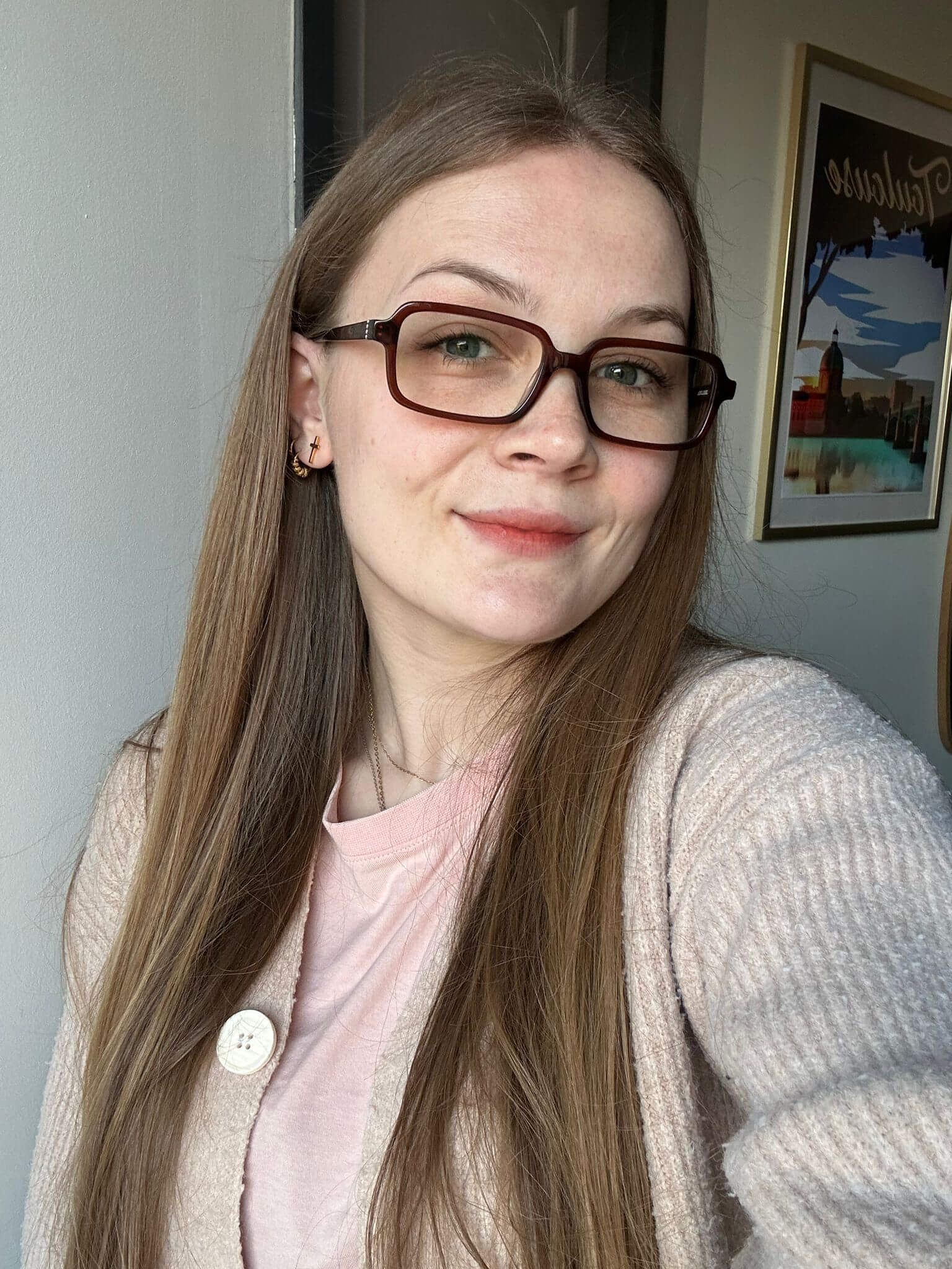 Danielle Lunettes rectangulaires en acétate marron7