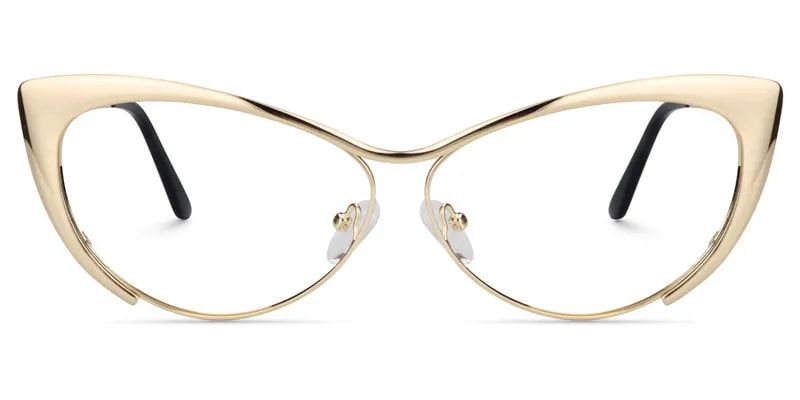 Ellen Cat eye Doré Métal Lunettes1