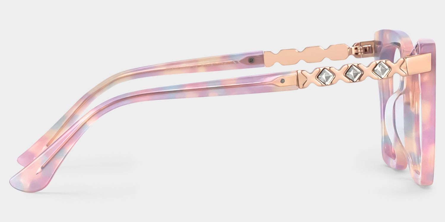 Darlyn Lunettes œil de chat roses mélangées2