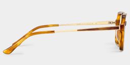 Beatrice Rectangulaire Jaune Lunettes6