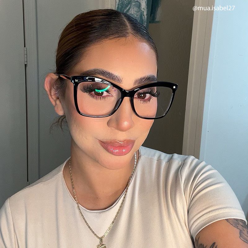 Isaebella Noir Papillon Lunettes9