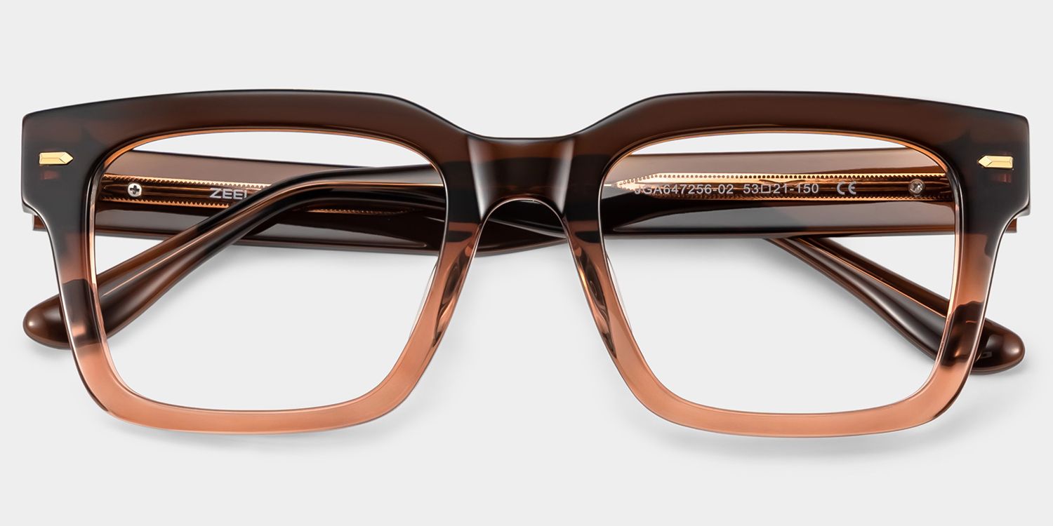 Benjamin Lunettes rectangulaires bicolores3