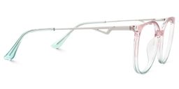 Lunettes rondes rose et vert Babbage3