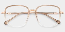 Joana Beige Géométrique lunettes2
