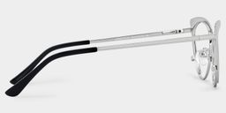 Cat Eye Métal Argenté Lunettes3