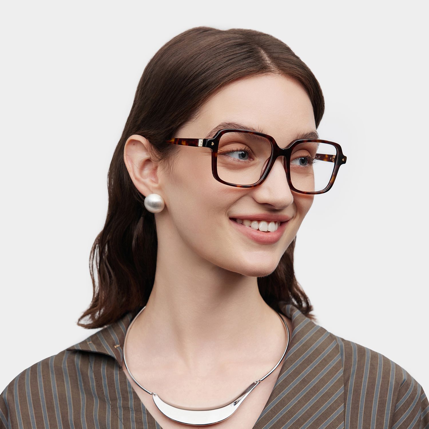 Talia Carré Tortue Lunettes2