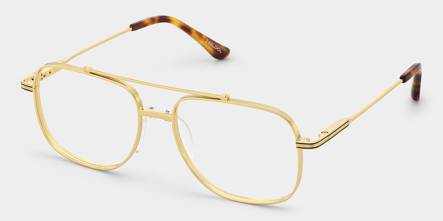 Poppy Or Aviateur Lunettes2