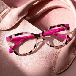 Kira Papillon Rose Tortue Lunettes2