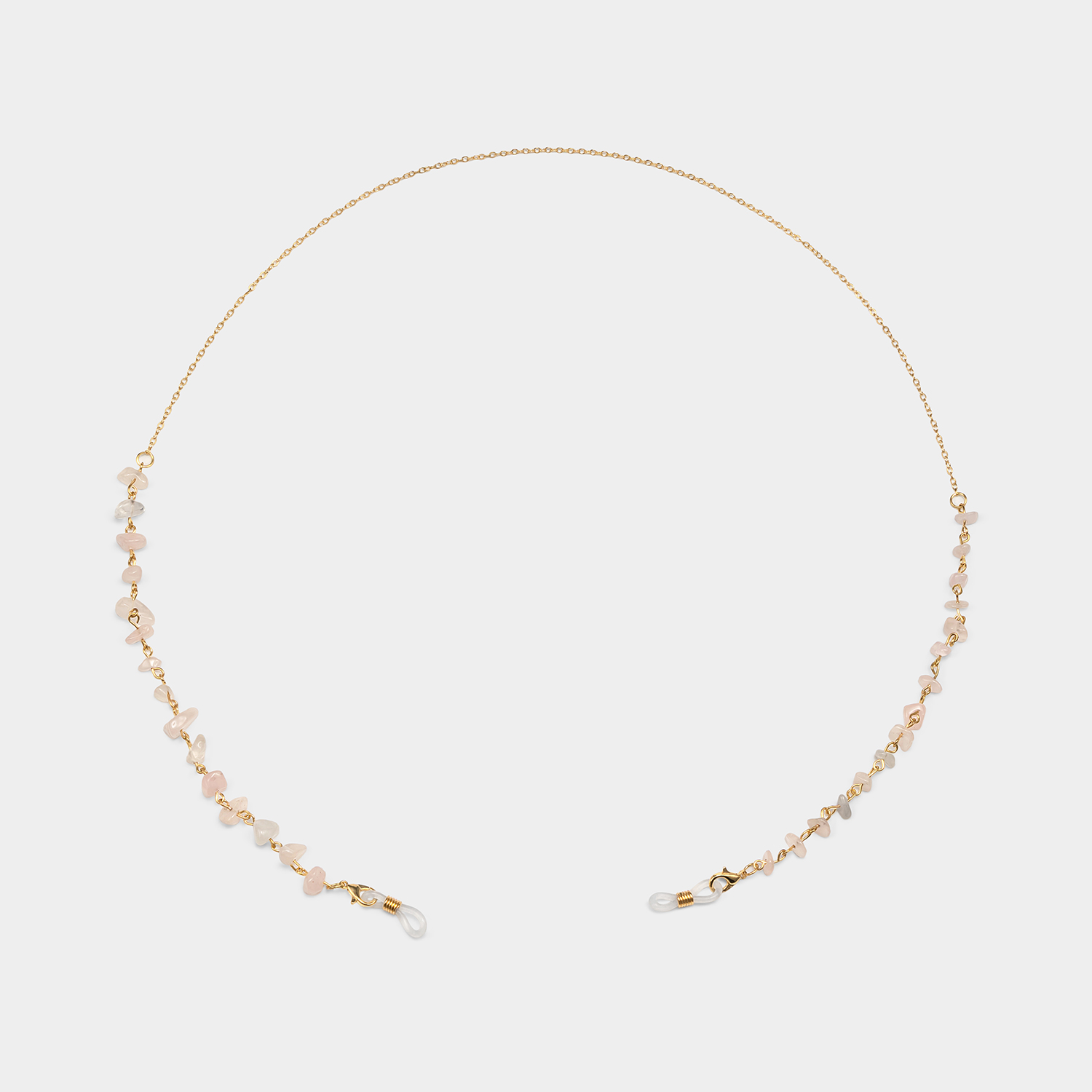 Chaînes de lunettes élégantes en pierre rose1