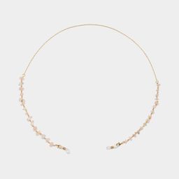 Chaînes de lunettes élégantes en pierre rose1