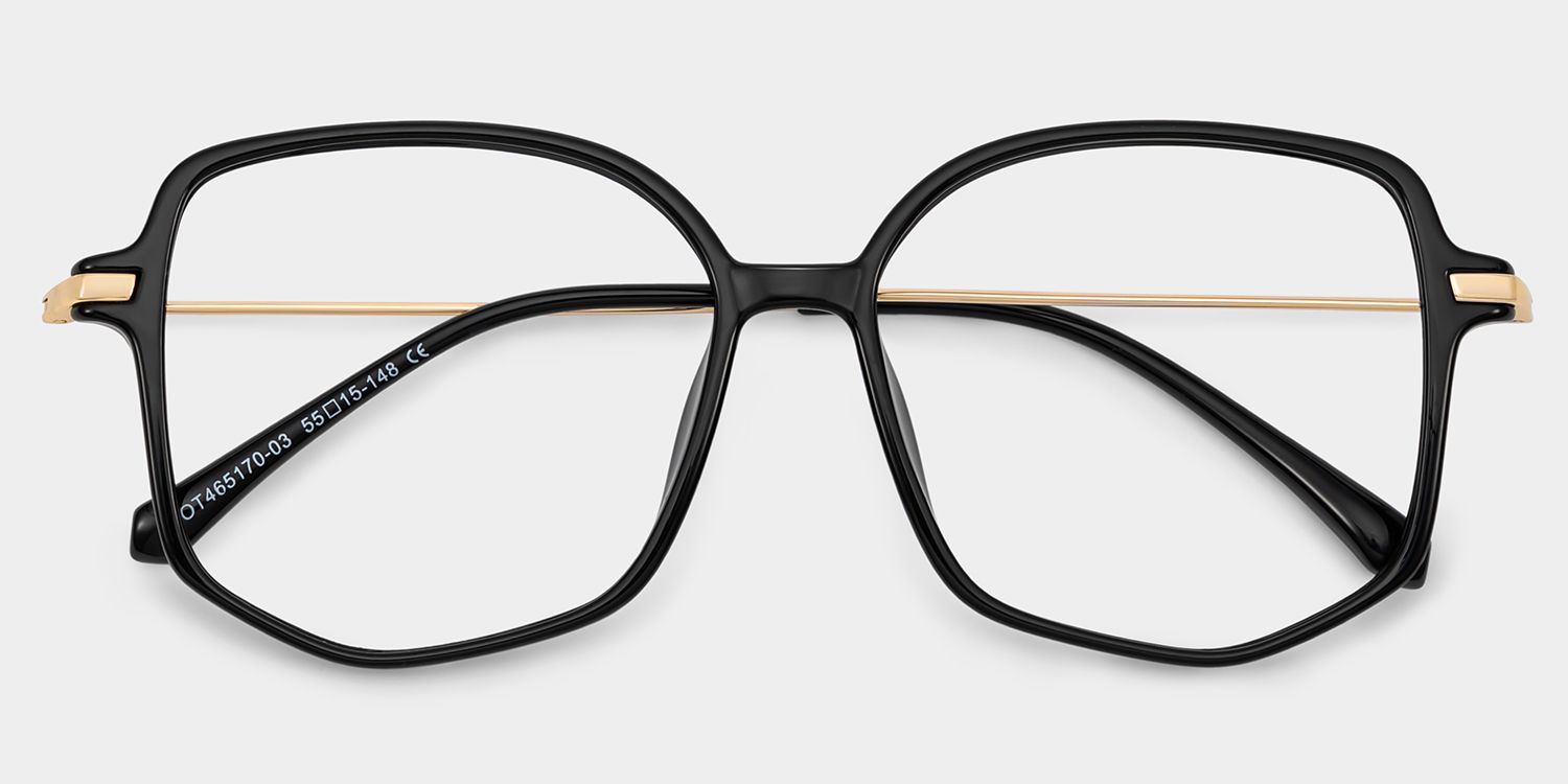 Lunettes géométriques noires en TR902