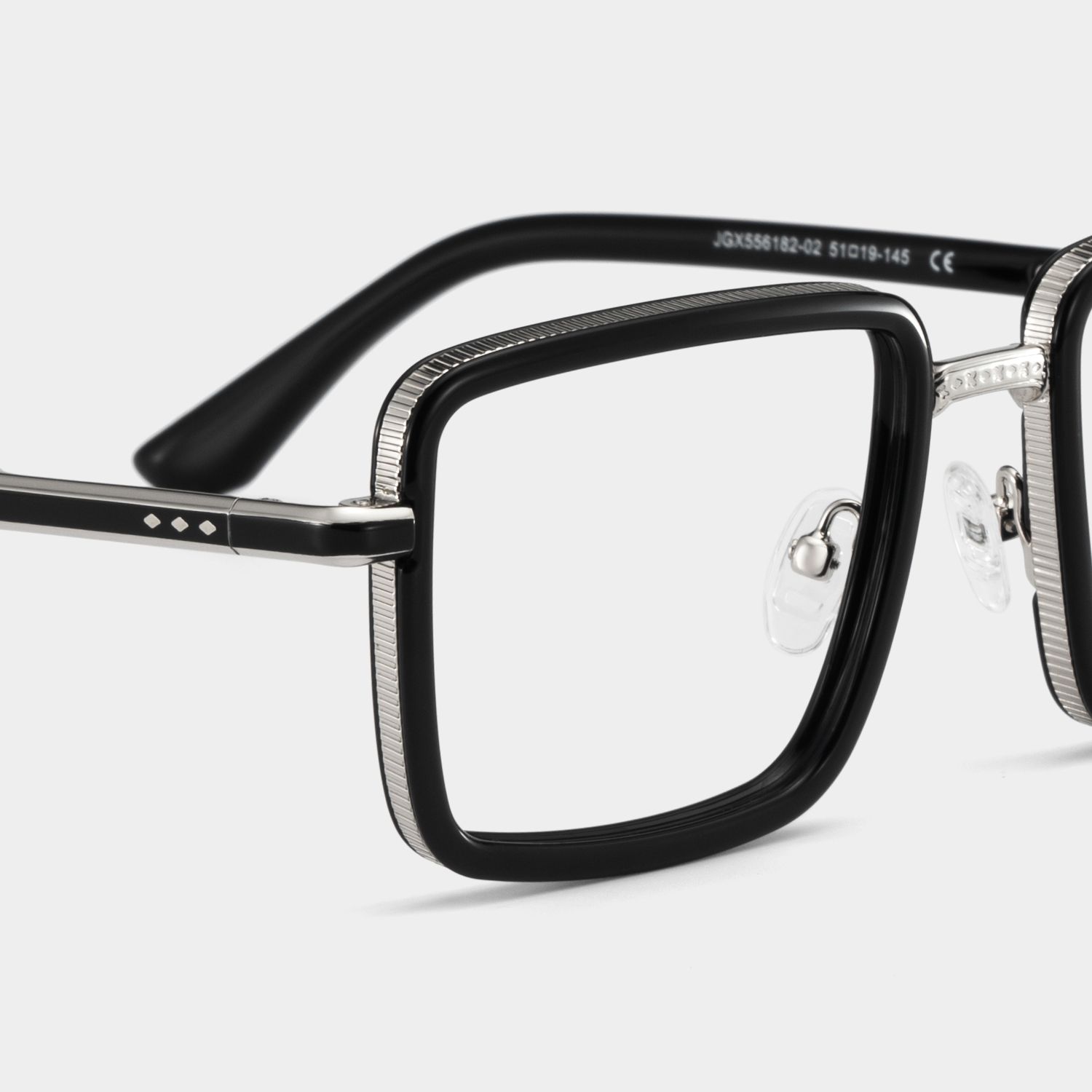 Hunter Carré Noir Lunettes4