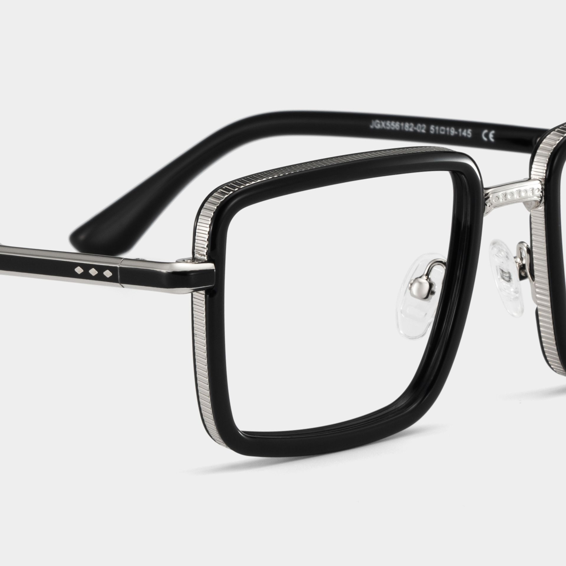 Hunter Carré Noir Lunettes4