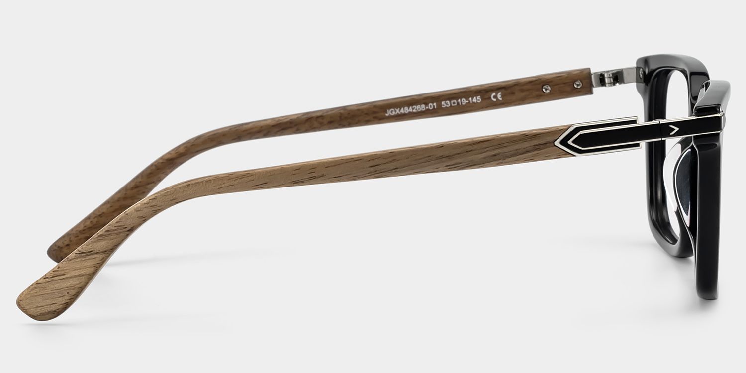 Noah Rectangulaire Noir Lunettes3