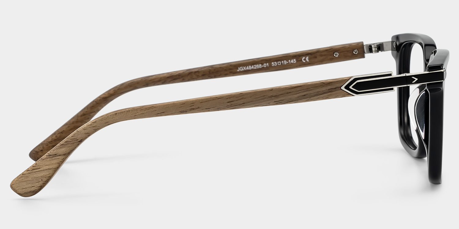 Noah Rectangulaire Noir Lunettes3