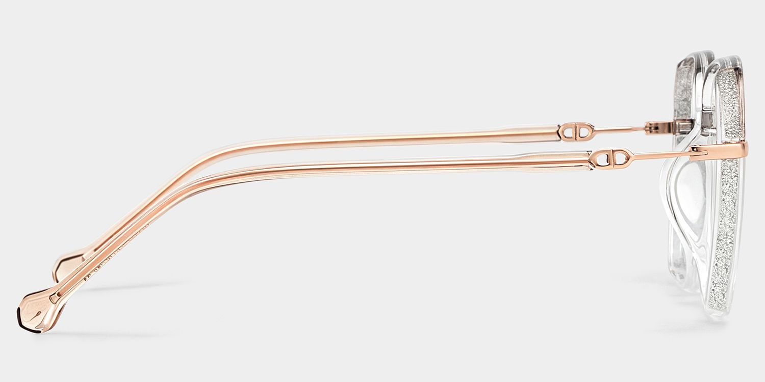 Lunettes Joana Géométriques Beiges4