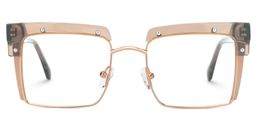 Kiana Beige Carré lunettes2
