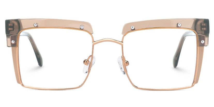 Kiana Carré Beige Lunettes